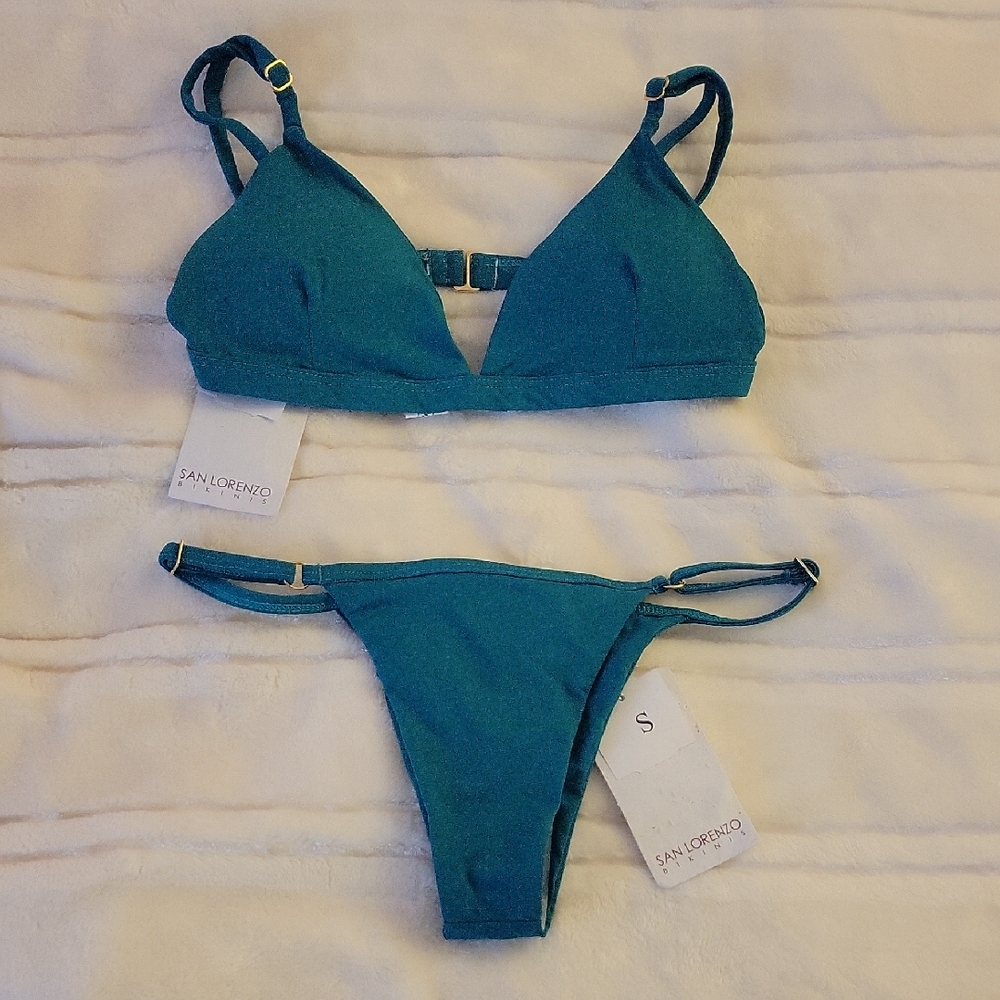 San Lorenzo Deep Teal Bikini Set